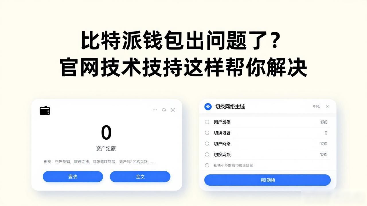 比特派官网的技术支持:如何解决问题?_比特派钱包卡住怎么办_比特派钱包转账未到账解决方法