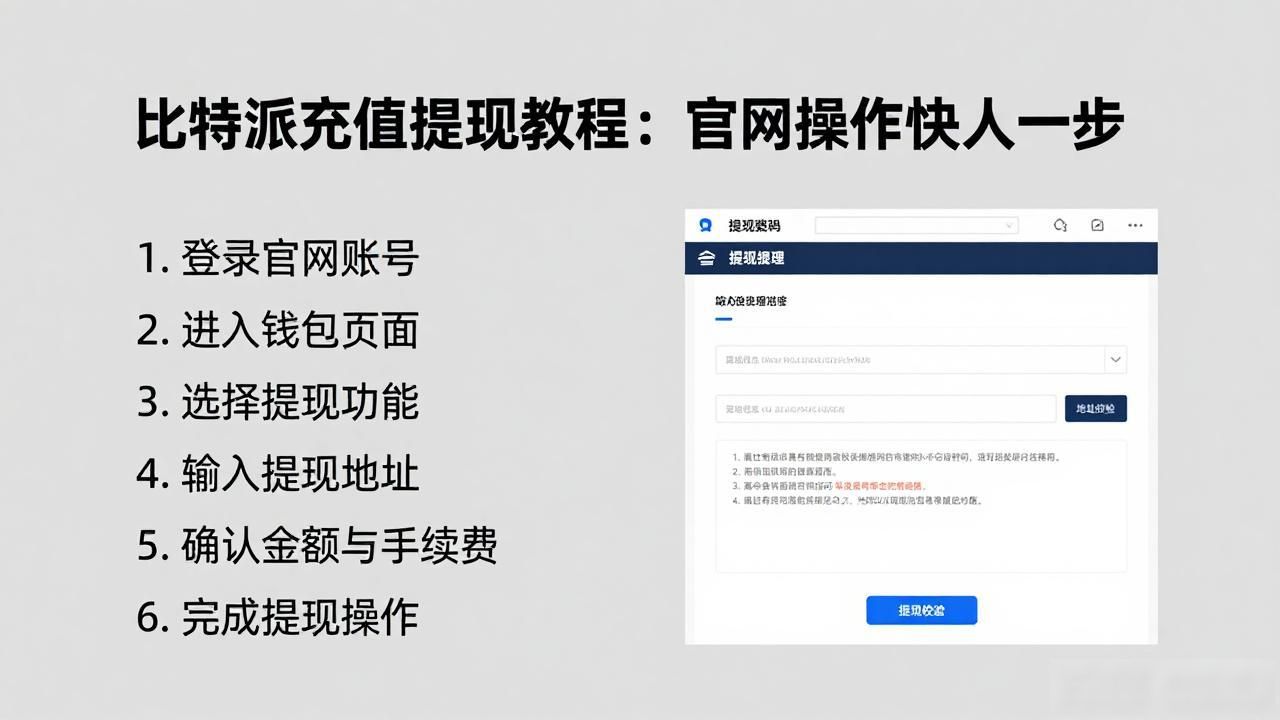 如何通过比特派官网实现快速充值与提现？_比特派官网资金进出操作指南_比特派官网充值提现流程