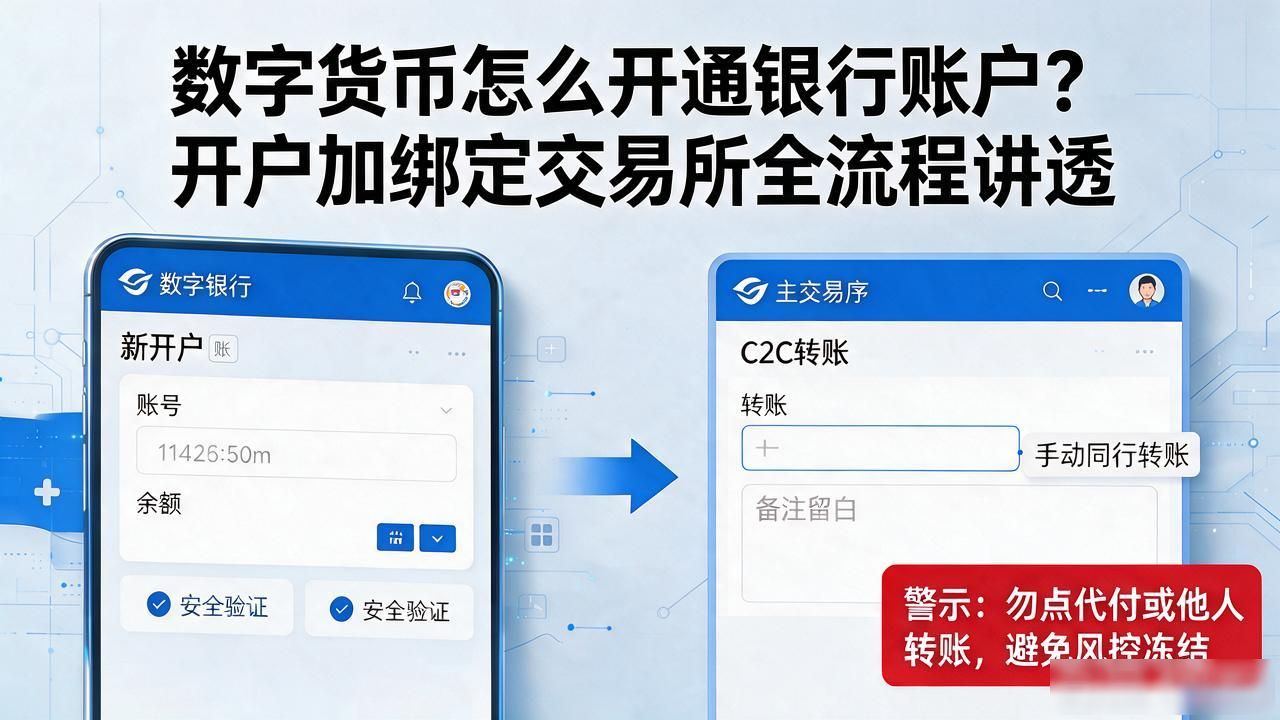 数字货币与银行账户打通路径_数字货币怎样开通银行账户_USDT出入金实操指南
