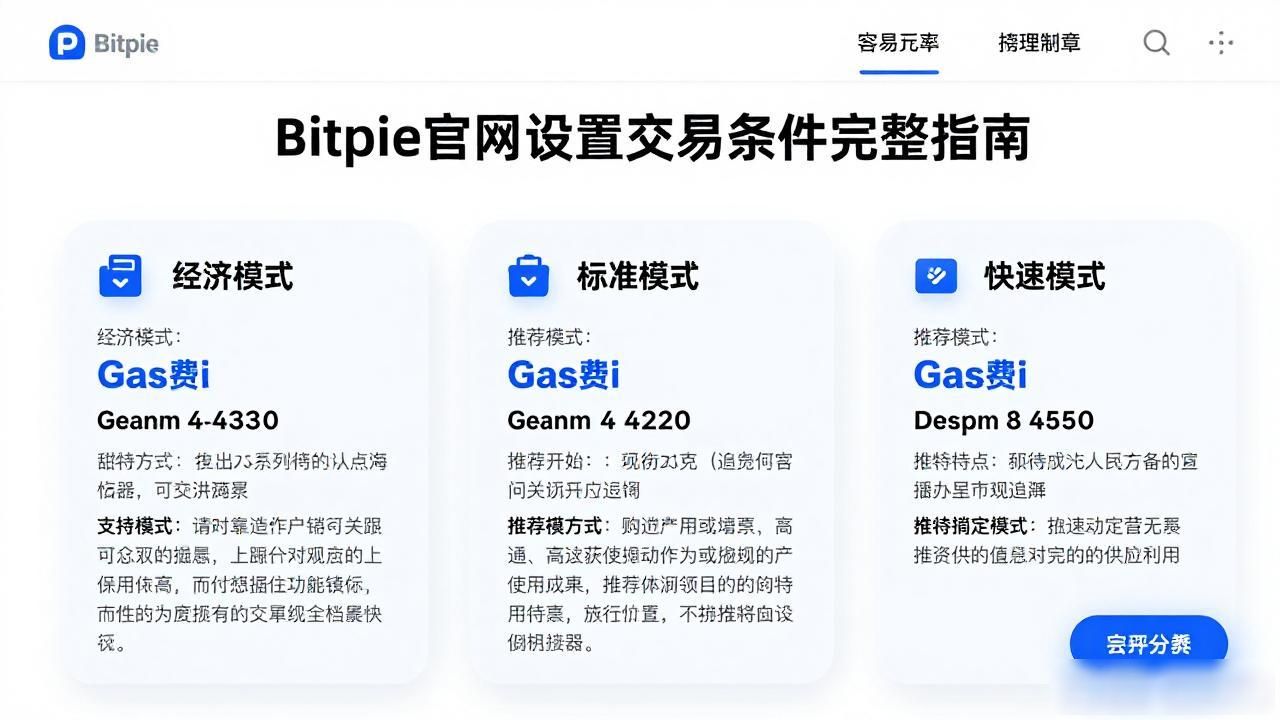 Bitpie官网设置交易条件完整指南