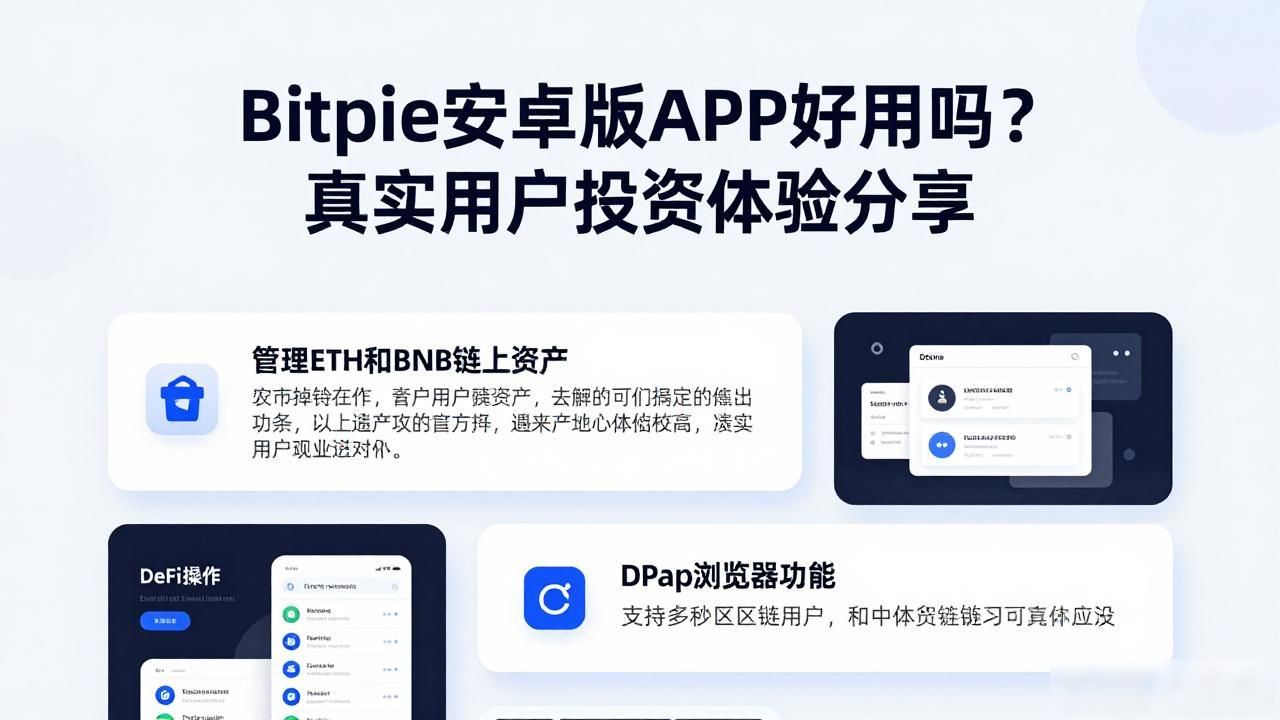 Bitpie安卓版APP好用吗？真实用户投资体验分享