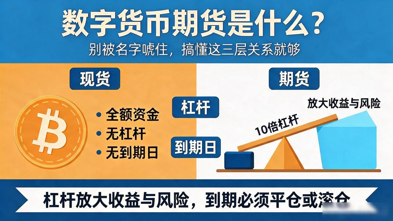 数字货币期货是什么？别被名字唬住，搞懂这三层关系就够