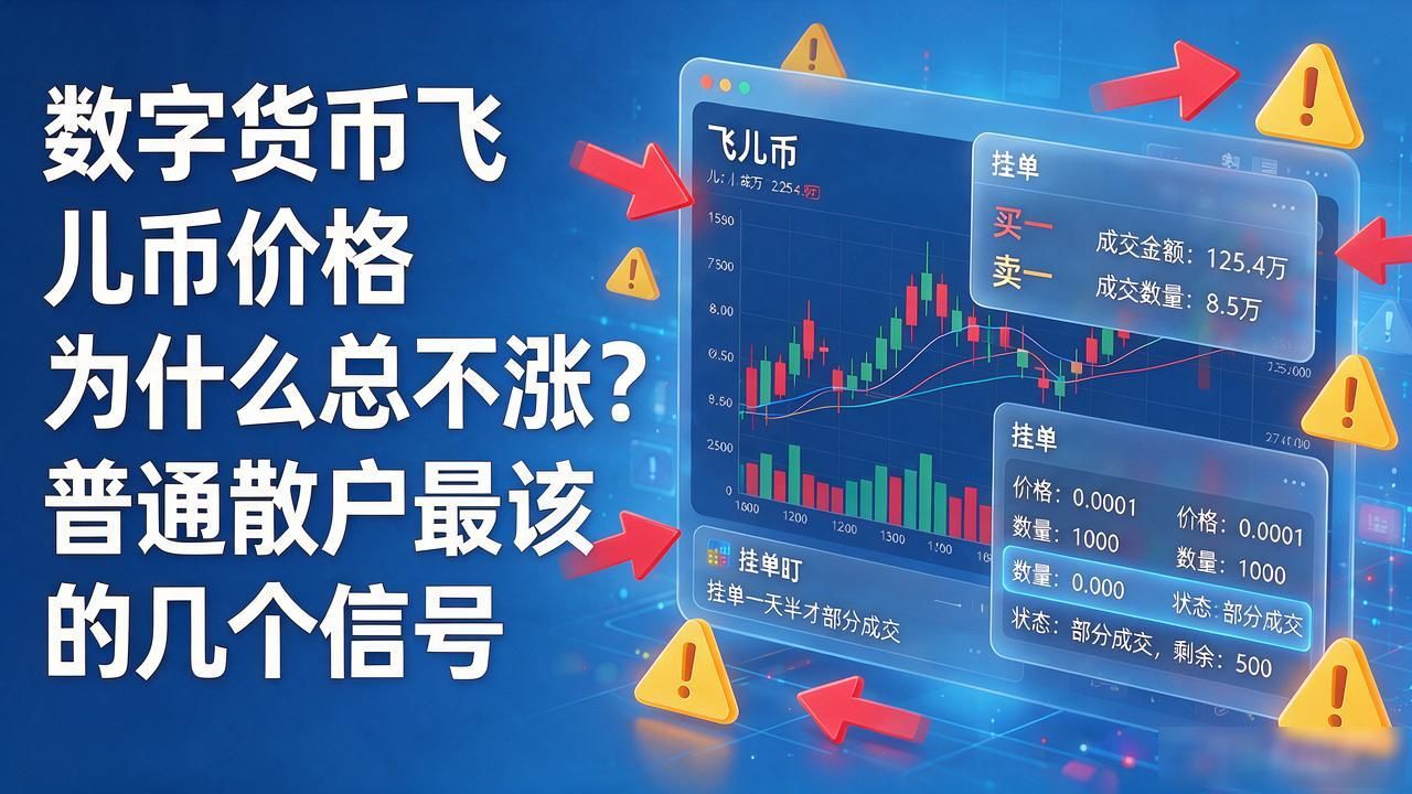 数字货币飞儿币价格为什么总不涨？普通散户最该盯的几个信号