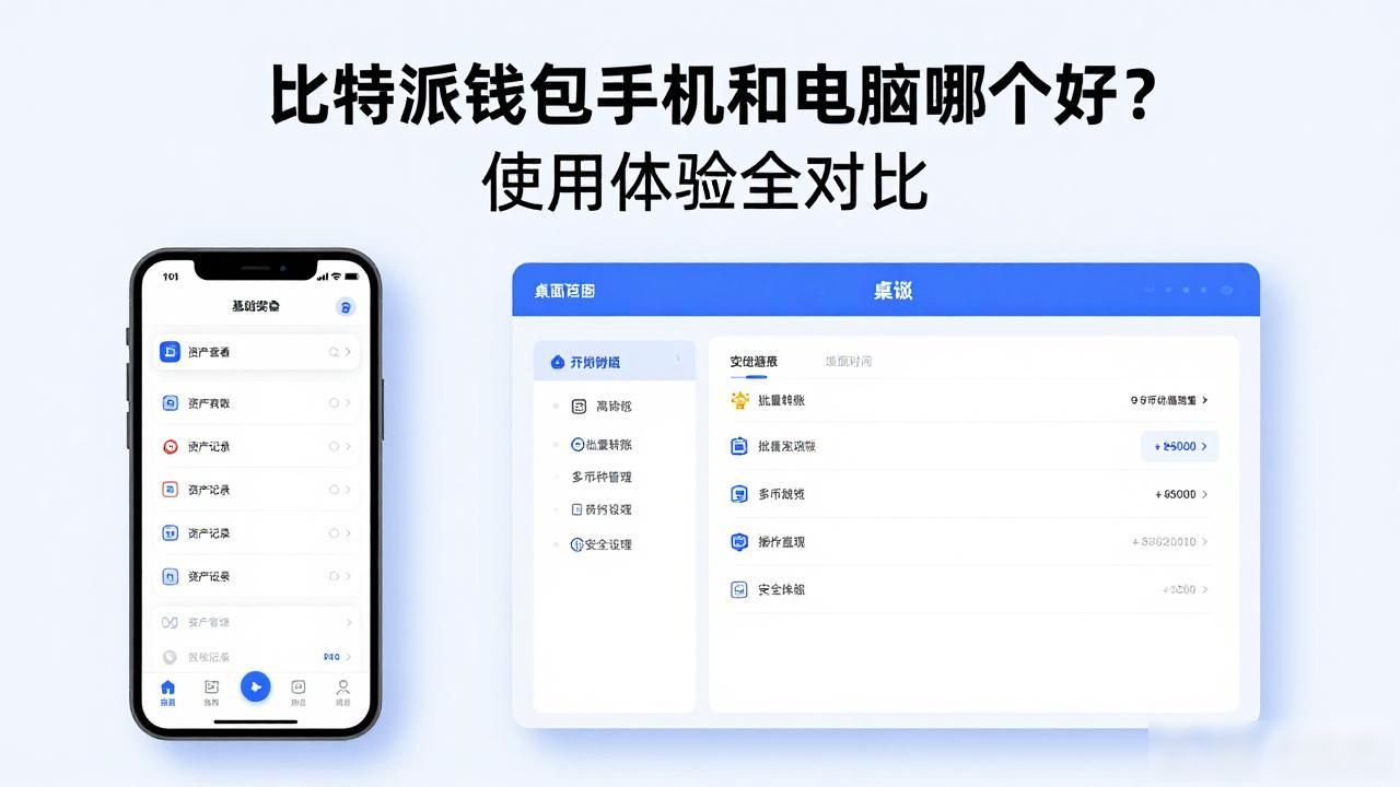 比特派钱包手机和电脑哪个好？使用体验全对比