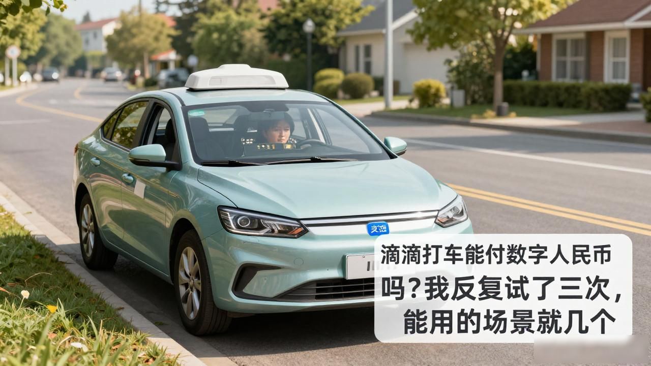 滴滴打车能付数字人民币吗？我反复试了三次，能用的场景就这几个