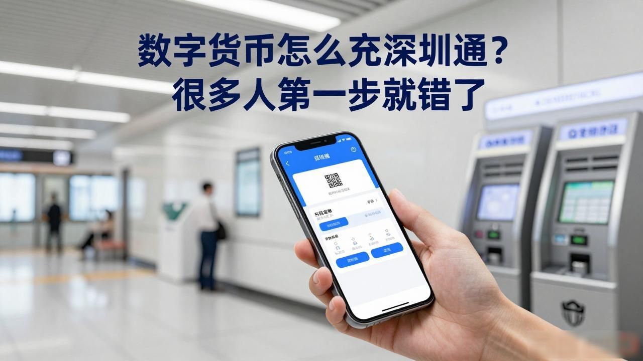 数字货币怎么充深圳通？很多人第一步就错了