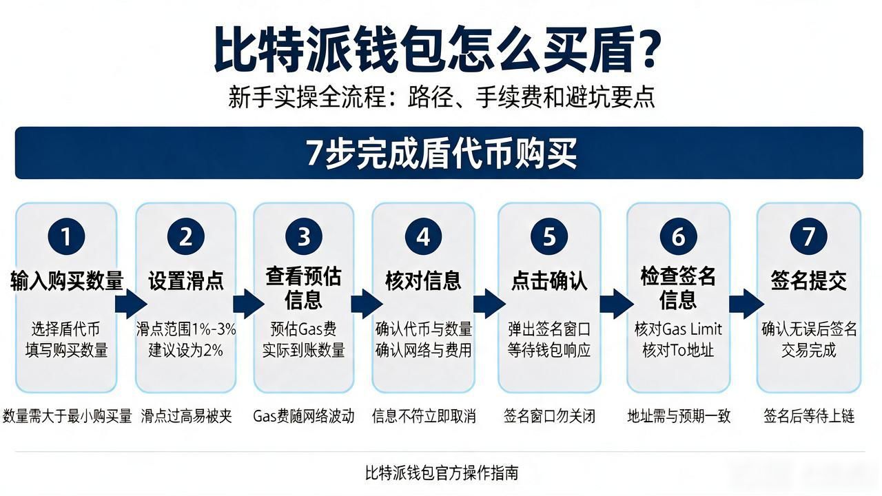 比特派钱包怎么买盾？新手实操全流程：路径、手续费和避坑要点