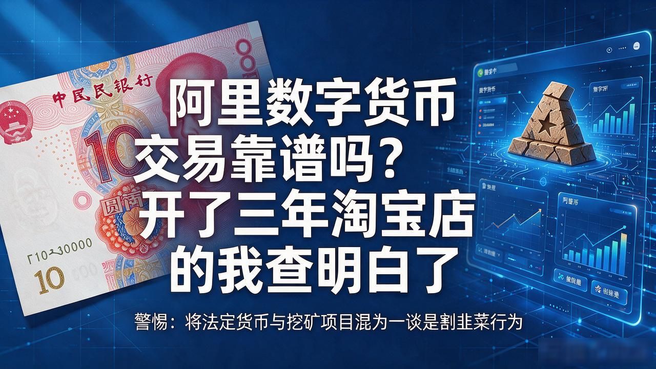 阿里数字货币交易靠谱吗？开了三年淘宝店的我查明白了