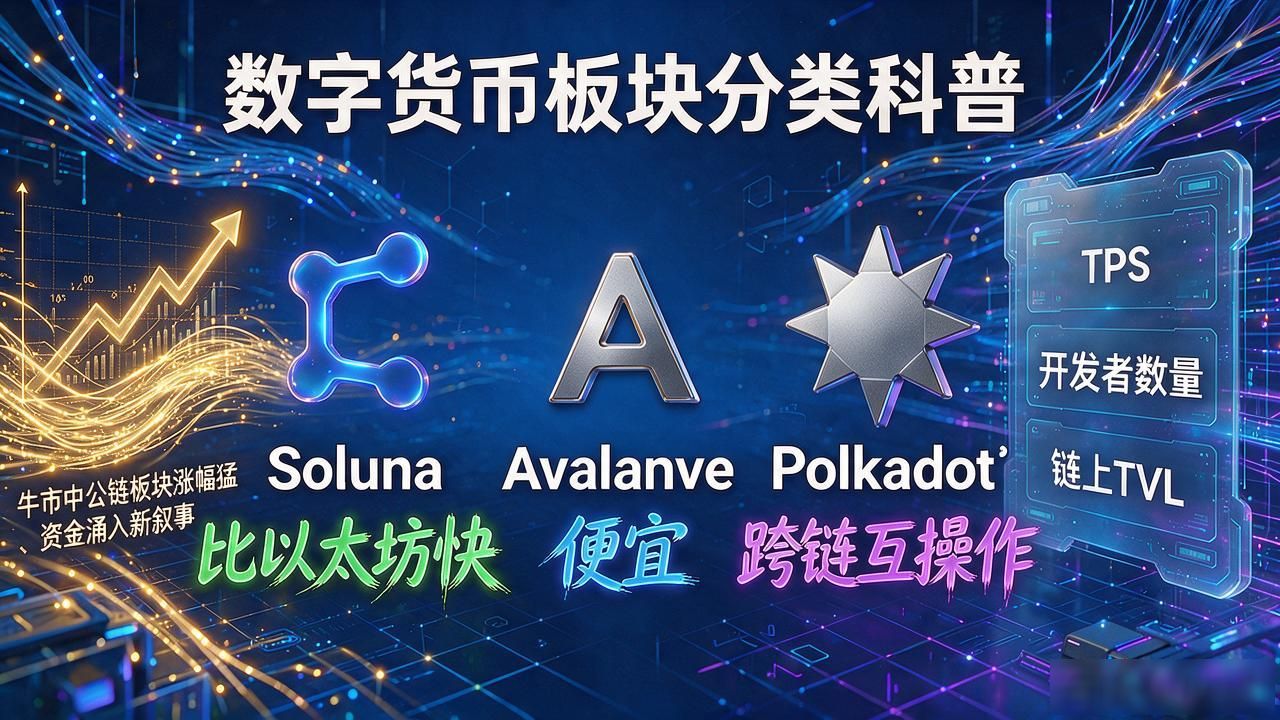 数字货币板块分类怎么分？六大加密板块划分标准一次讲透