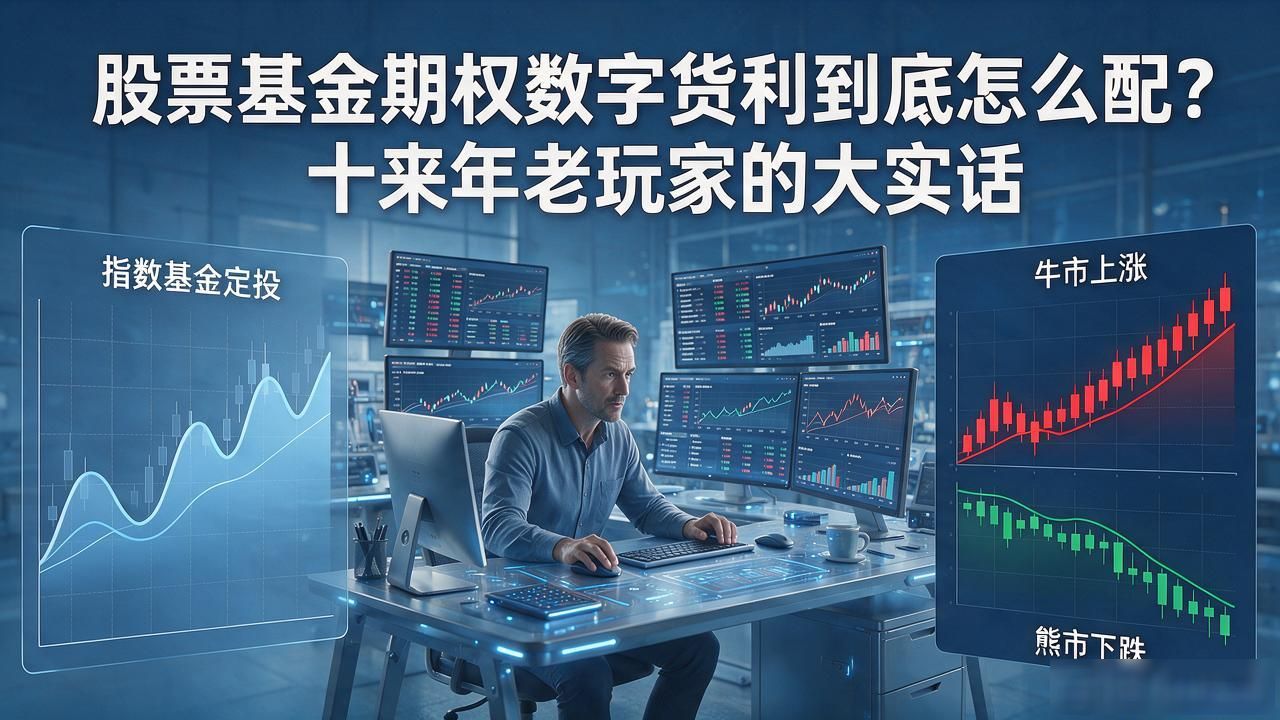 股票基金期权数字货币到底怎么配？十来年老玩家的大实话