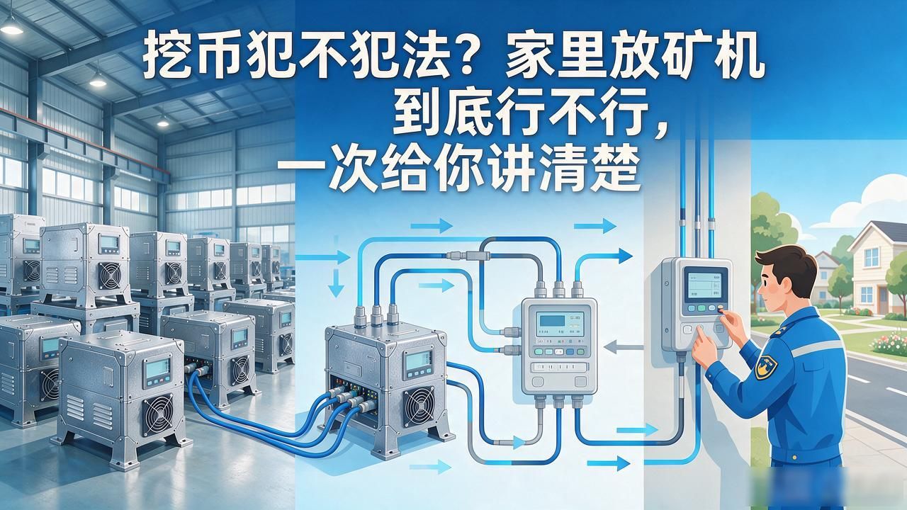 挖币犯不犯法？家里放矿机到底行不行，一次给你讲清楚
