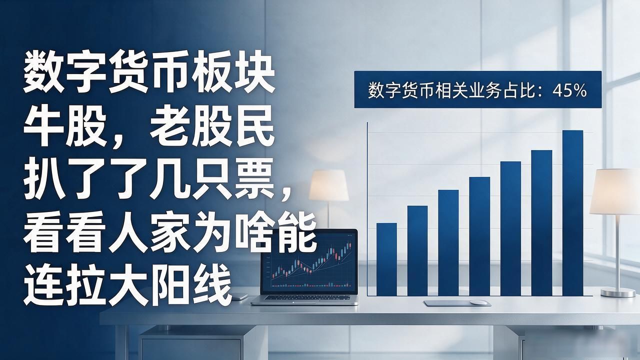 数字货币板块牛股，老股民扒了几只票，看看人家为啥能连拉大阳线