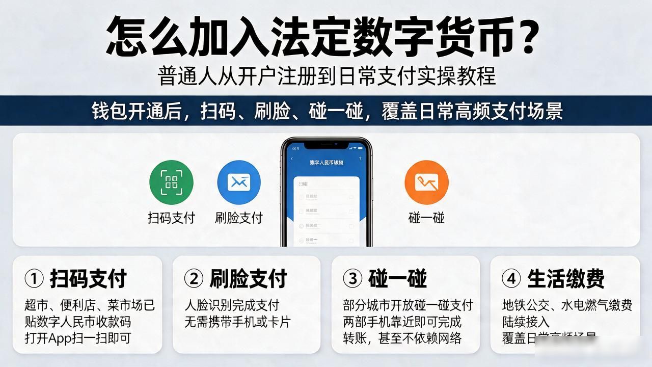 怎么加入法定数字货币？普通人从开户注册到日常支付实操教程