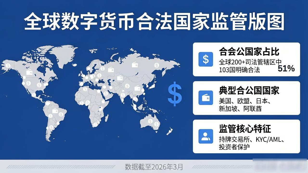 数字货币合法的国家有哪些？全球监管版图全解析