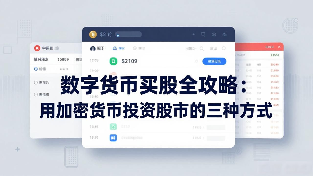 数字货币怎么买股票 比特币USDT买股票方法 加密资产买股票的途径_数字货币怎么买股