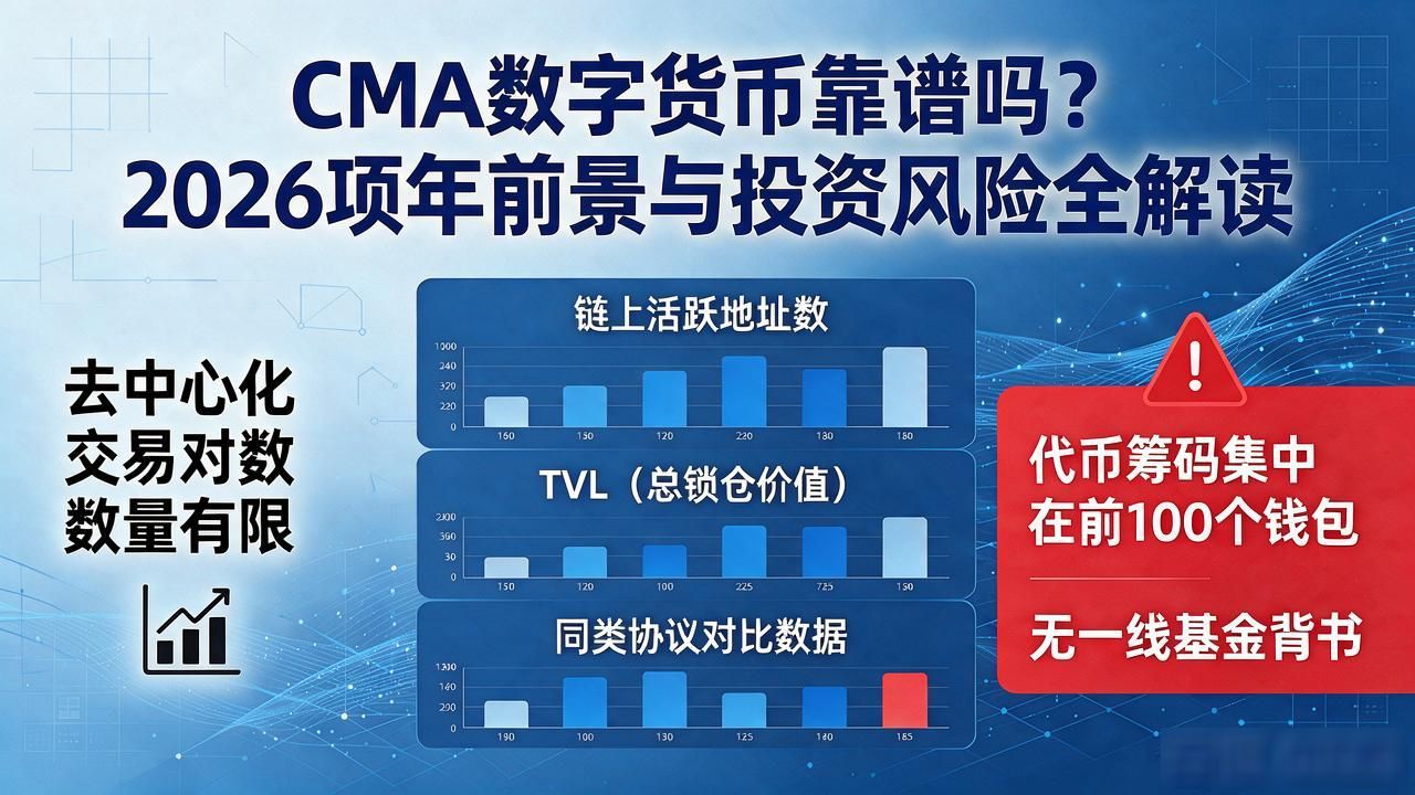 cma数字货币靠谱吗？2026项目前景与投资风险全解读