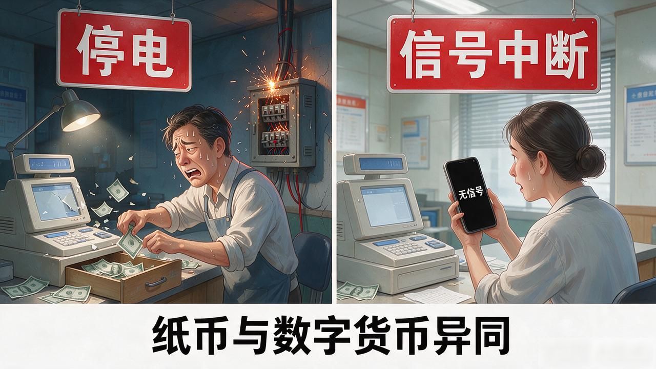 社区水果店支付方式_数字货币与纸币异同_纸币与数字货币对比