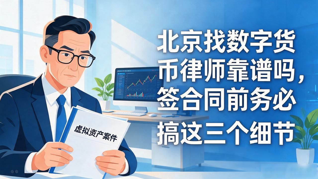 北京找数字货币律师靠谱吗，签合同前务必搞清这三个细节