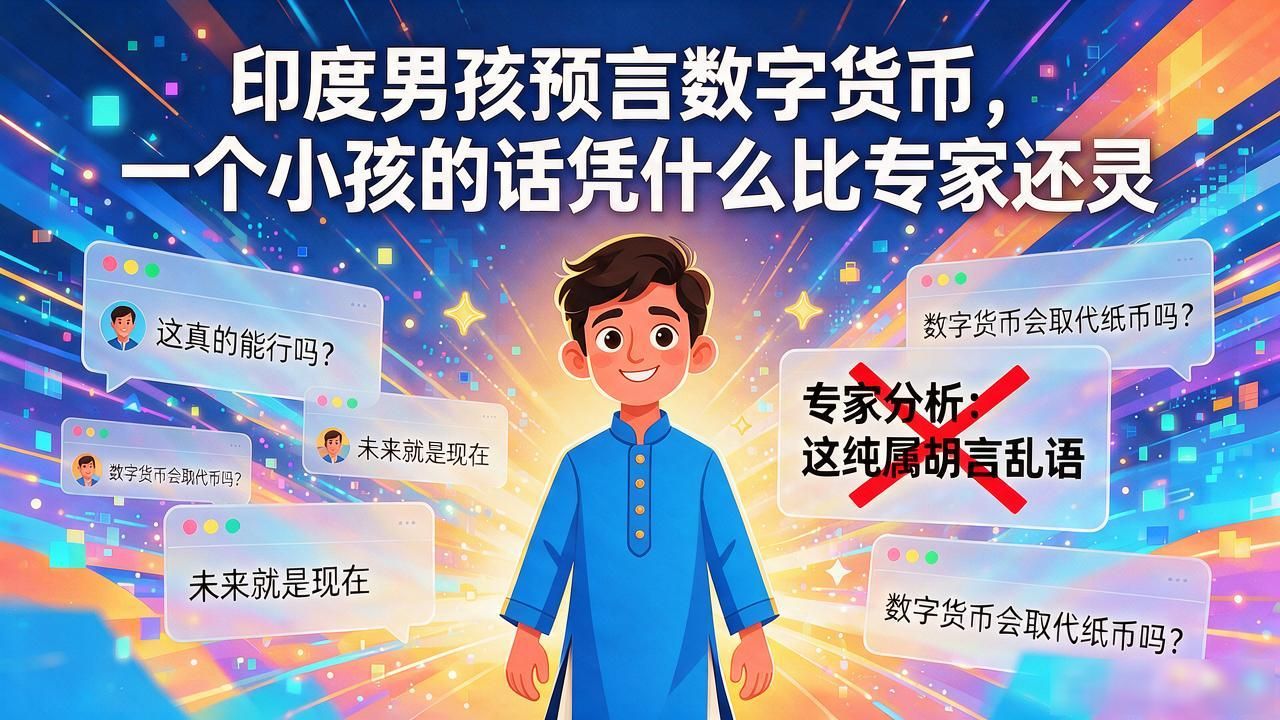 印度男孩预言数字货币，一个小孩的话凭什么比专家还灵