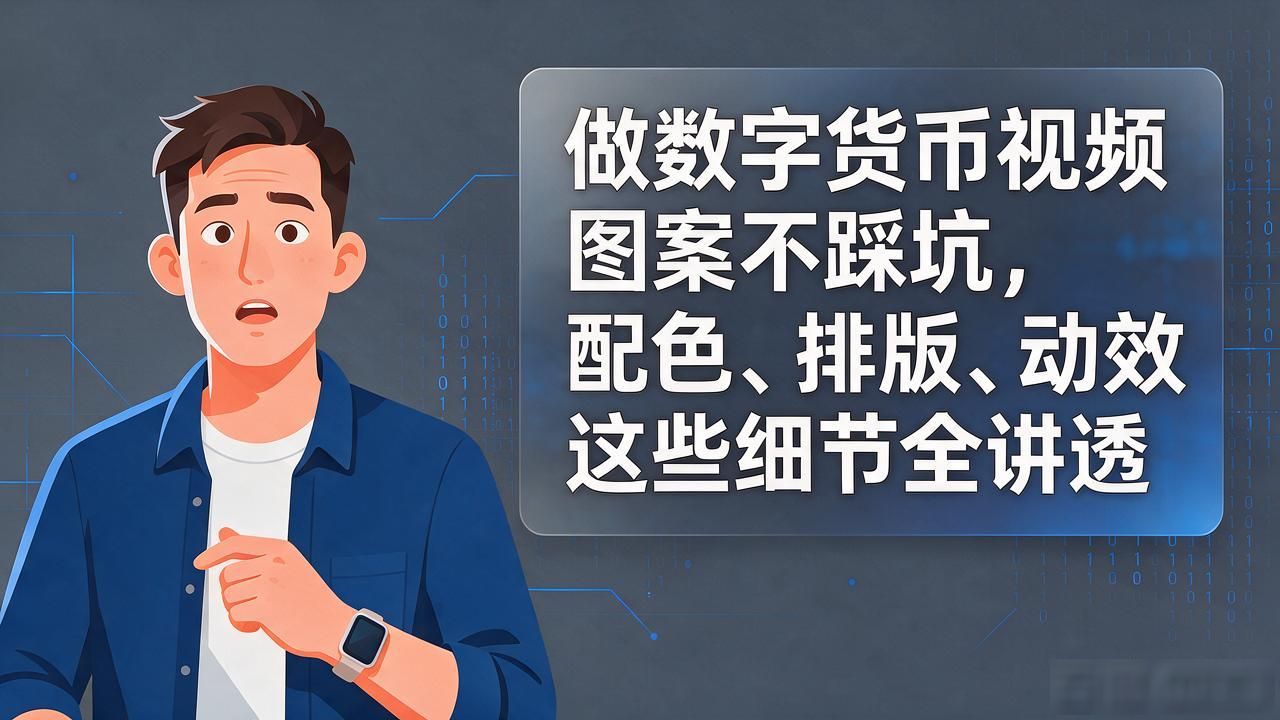 币圈内容视觉符号_数字货币视频图案设计_数字货币视频图案