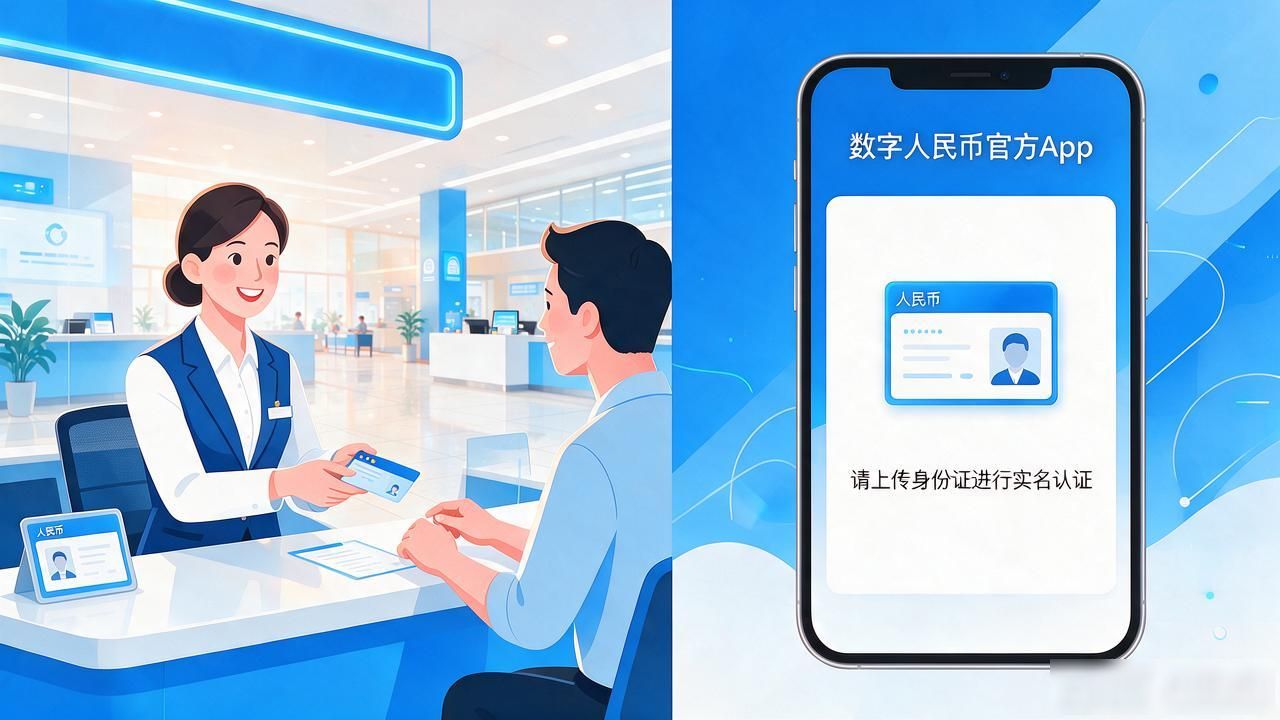 人民币数字货币账号怎么开通？银行柜台和手机App都能办