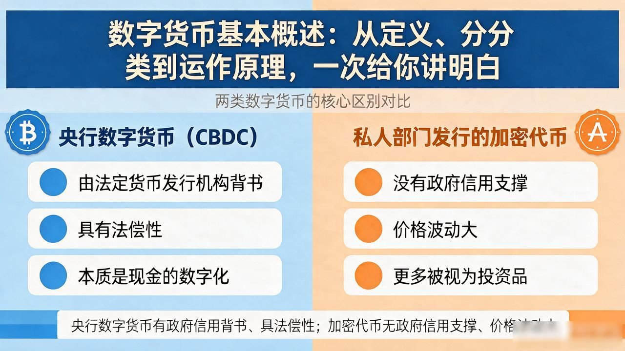 数字货币基本概述：从定义、分类到运作原理，一次给你讲明白